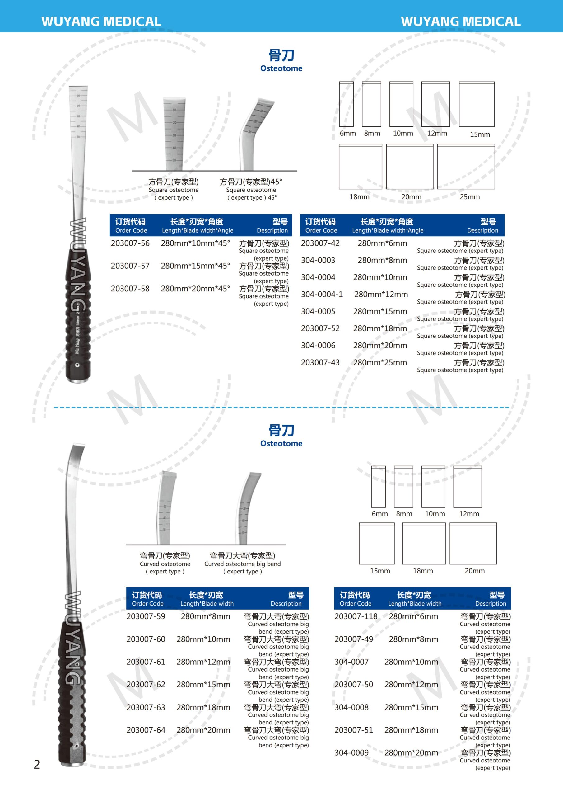 Dụng cụ đục xương 3 3. 骨刀系列 Osteotome S 02 scaled