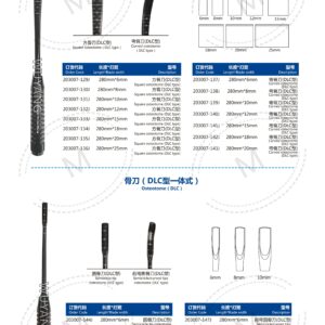 Dụng cụ đục xương 17 3. 骨刀系列 Osteotome S 04