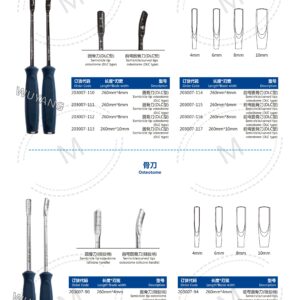 Dụng cụ đục xương 19 3. 骨刀系列 Osteotome S 06