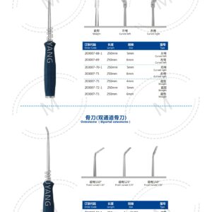 Dụng cụ đục xương 22 3. 骨刀系列 Osteotome S 09