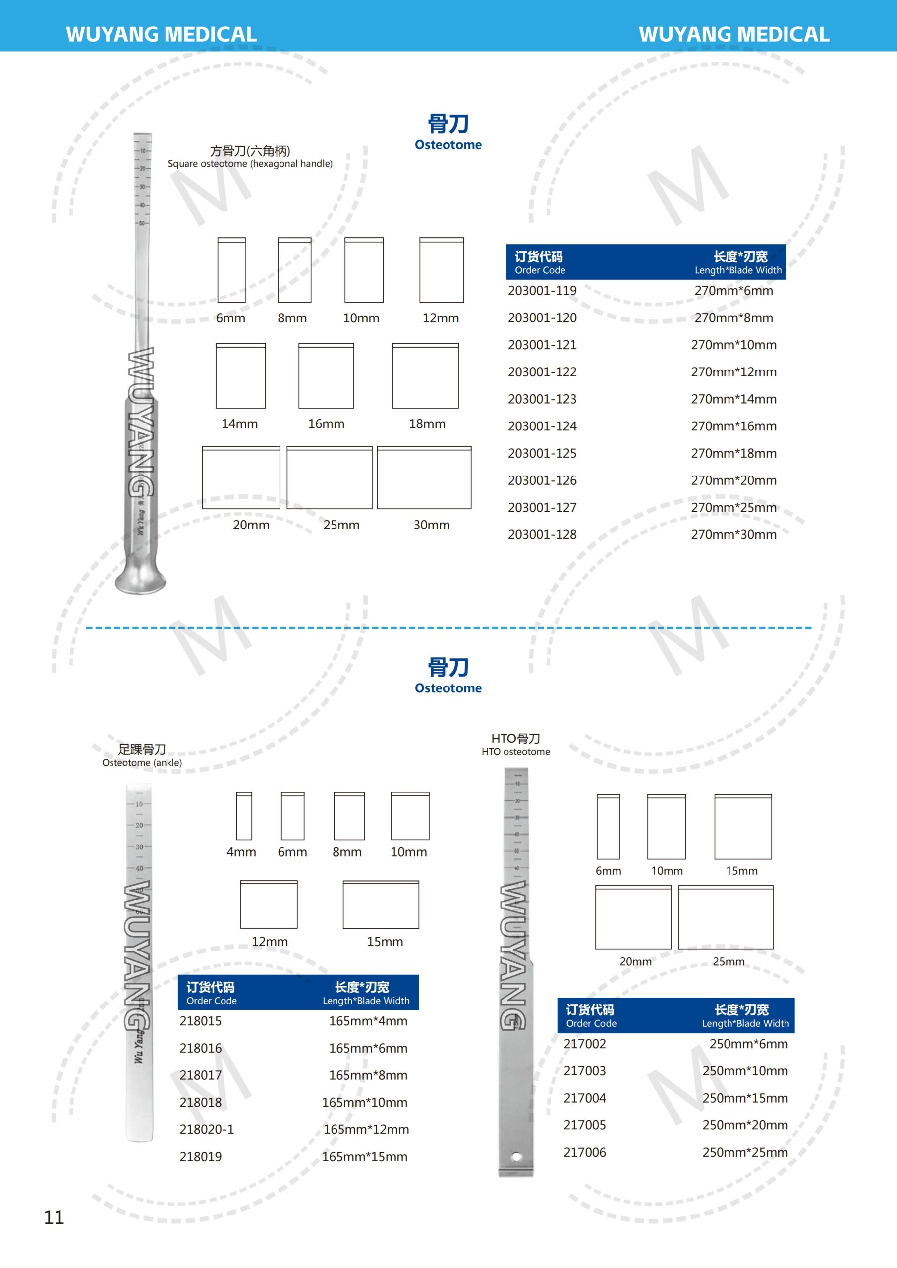 Dụng cụ đục xương 12 3. 骨刀系列 Osteotome S 11 scaled