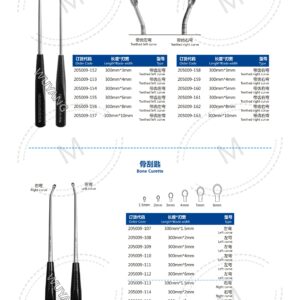 Dụng cụ nạo xương ( Curette ) 19 4. 骨刮匙系列 Curette Se 06